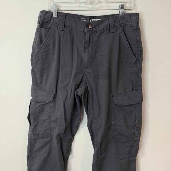 Carhartt Men's Force Relaxed Fit Ripstop Cargo Work Pant Grey 34 x 32 - Picture 3 of 10